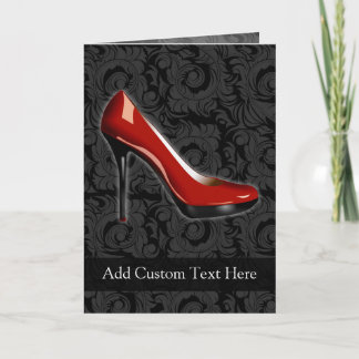 Carte Chaussure rouge Sassy