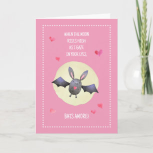 Carte Chauve-souris Amore Mignonne Chauve-souris Saint-V