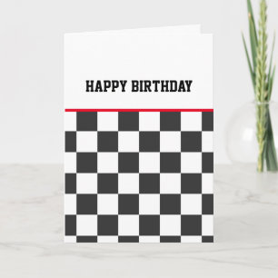 Carte Checkerboard Joyeux Ados d'anniversaire