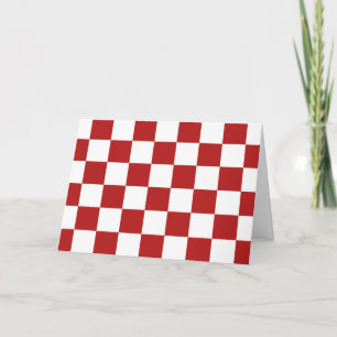 Carte Checkered Red and White