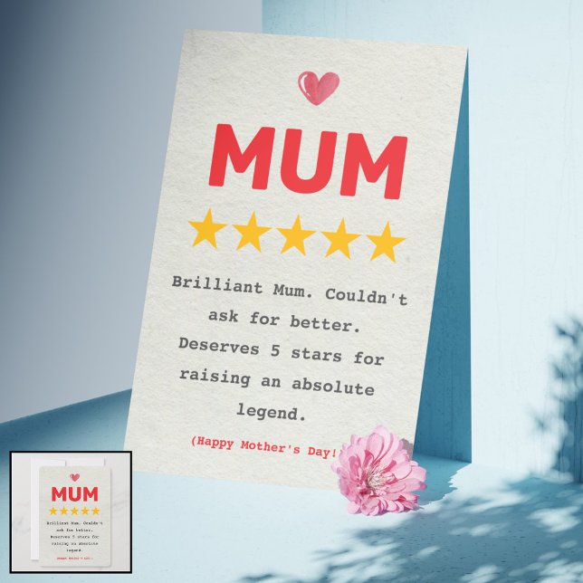 Carte Cheeky & Funny Mère's Day pour maman - Parfa (Cheeky & Funny Mother's Day Card for Mum – Perfect UK Birthday, Christmas Greeting Card with Humour)
