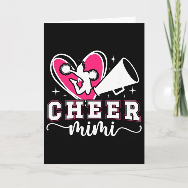 Carte Cheer Mimi Grand-mère Mimi d'une meneuse de claque (Devant)
