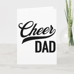 Carte Cheer Papa Rouge Et Noir Blanc Cheerleading Assort