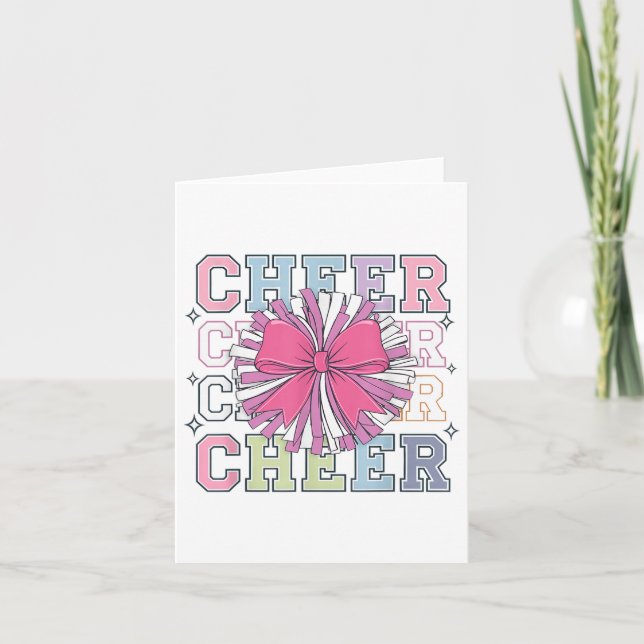 Carte Cheer super Coquette Bow Cheerled Lover Cheerled C (Devant)
