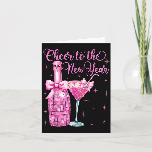 Carte Cheer To The New Year Happy New Year 2026 Party  (Devant)