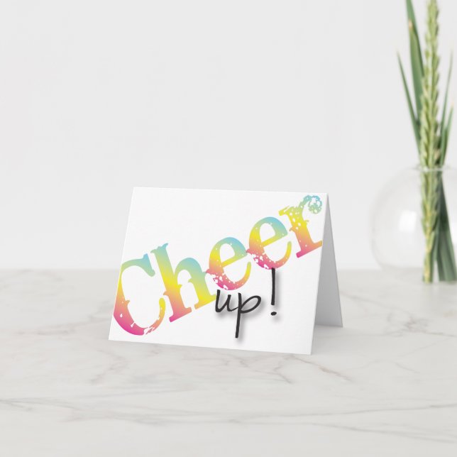 Carte Cheer Up get well soon card (Devant)