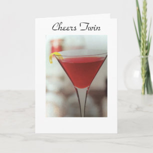 CARTE CHEERS À MON VIN À SON ANNIVERSAIRE