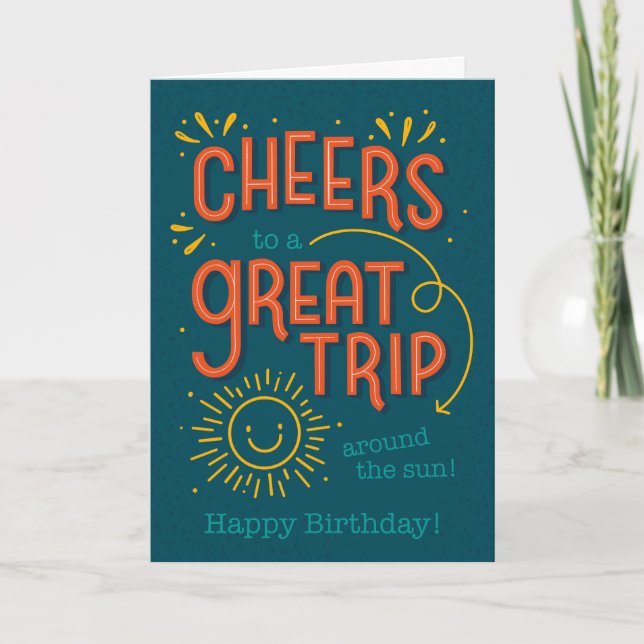 Carte Cheers Birthday Card (Devant)