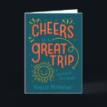 Carte Cheers Birthday Card<br><div class="desc">Take the time to celebrate this special day with a truly unique Birthday Card! Crafted with care and precision, this Birthday Card is the perfect way to say “Happy Birthday!” to your special friend or loved one. With its exquisite typography and charming illustrations, this card is designed to stand out...</div>