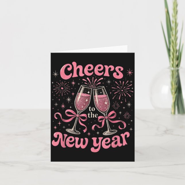 Carte Cheers To The New Year 2026 Nk Celebration Gift  (Devant)