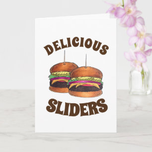 Carte Cheeseburger Hamburger Sliders Bar Food