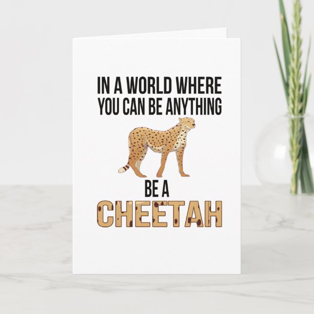 Carte Cheetah Cadeaux Cheetah Lover African Savanna Anim (Devant)