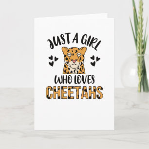 Carte Cheetah Cadeaux Pour Filles Cheetah Lover Mignonne