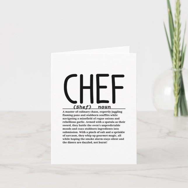 Carte Chef (Devant)