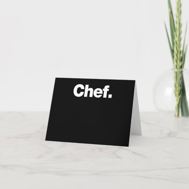 Carte Chef | Citations amusantes à propos des cadeaux de (Devant)