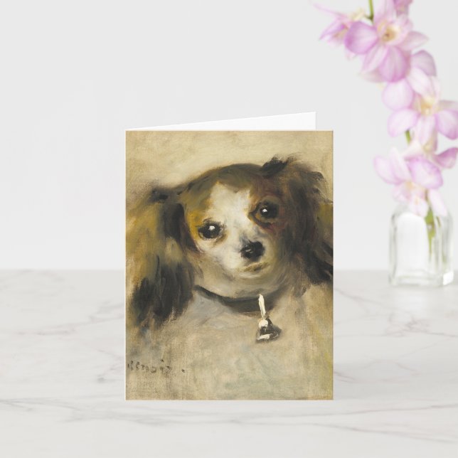 Carte Chef de chien, Auguste Renoir Art (Orchidée)
