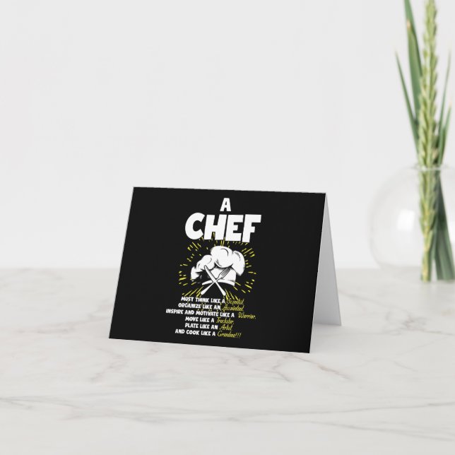 Carte Chef De Déclaration Parfait Pour N'Importe Quel Co (Devant)