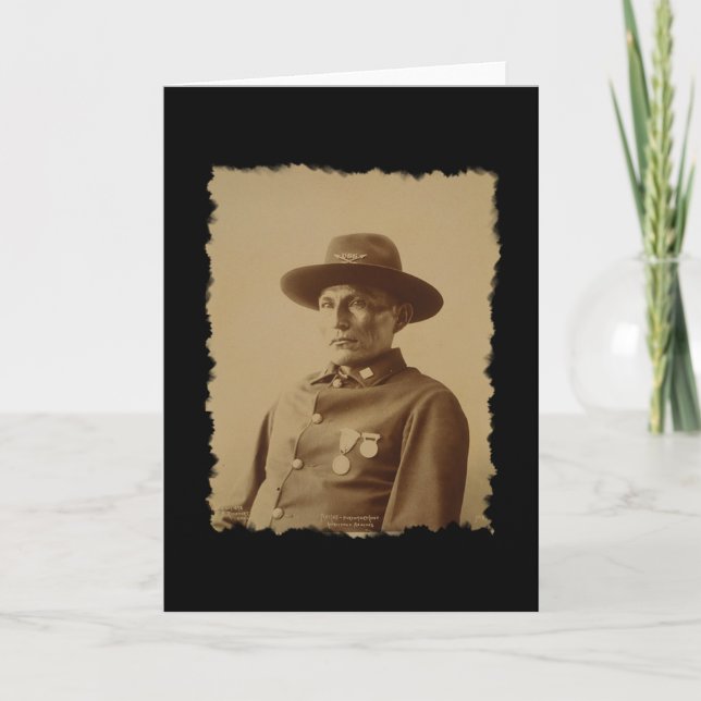 Carte Chef de la tribu Apache Chiricahua 1898 Card (Devant)