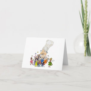 Carte Chef drôle de Français de bande dessinée