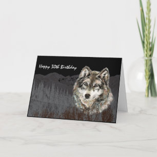 Carte Chef du pack Anniversaire Humour Loup animal