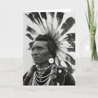 Carte Chef Eagle, Salish Indian