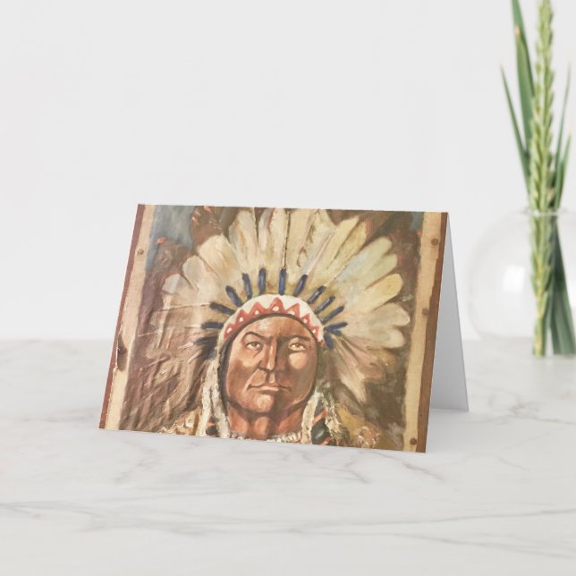 Carte Chef indien Sitting Bull (Devant)