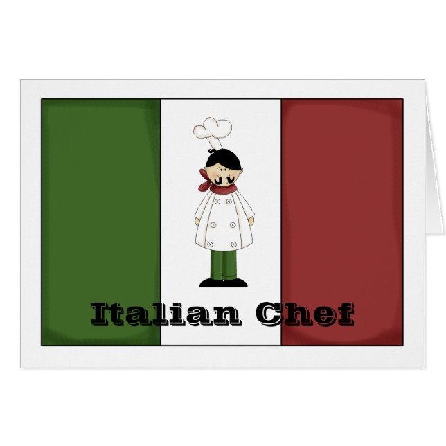 Carte Chef Italien #5 (Devant horizontal)