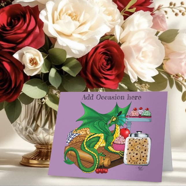 Carte Chef pâtissier Dragon Vert (Créateur téléchargé)