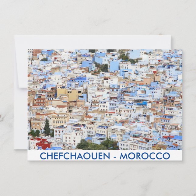 Carte Chefchaouen, Maroc (Devant)