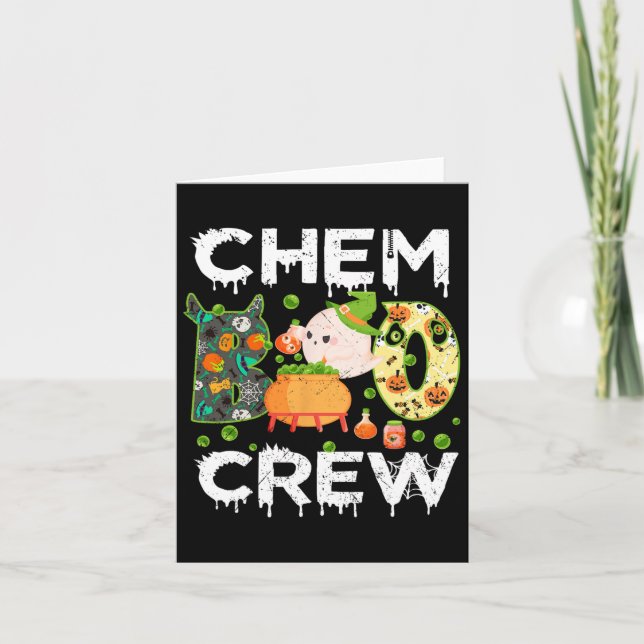 Carte Chem Boo Crew Halloween Chemist Match (Devant)
