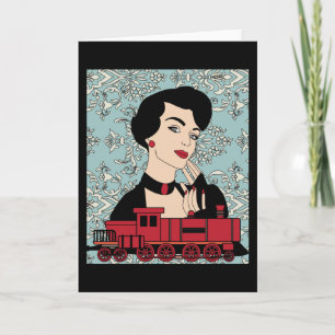 Carte Chemin de fer Vintage Rétro