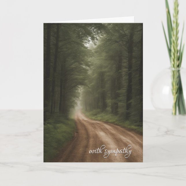 Carte Chemin droit dans la sympathie forestière (Devant)