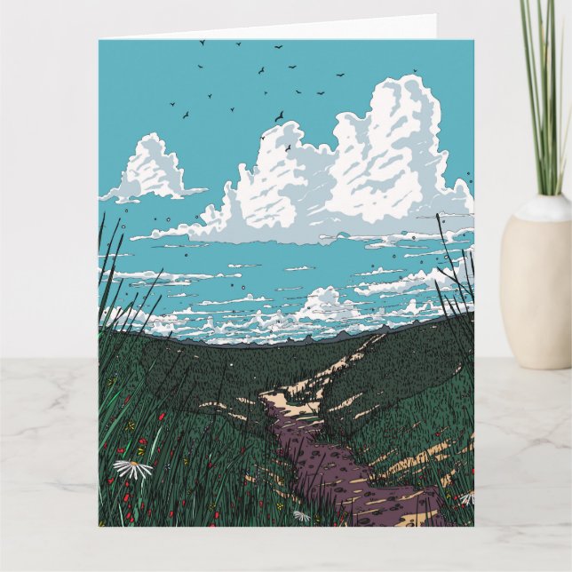 Carte Chemin vers les montagnes (Devant)