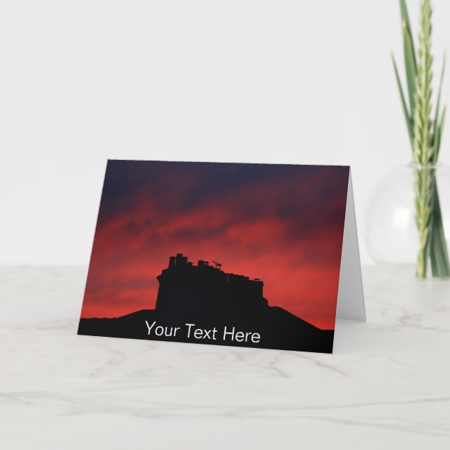 Carte Cheminées de couchers de soleil personnalisables (Devant)