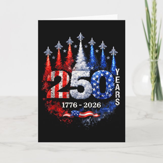Carte Chemise 250 Ans Usa Patriotique 4 Juillet Ameri (Devant)