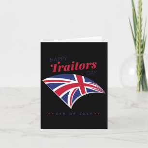 Carte Chemise 4 Juillet Joyeux Traîtres Jour Indépendanc