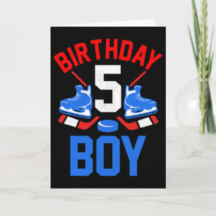 Carte Chemise 5ème anniversaire pour filles garçons 5 an
