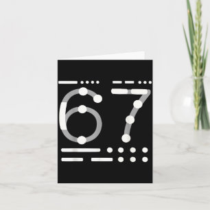 Carte Chemise 67, Code Morse 67 Kid Mème Six Sept Graphi