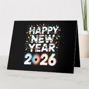 Carte Chemise à paillettes Bonne année 2026 pour femmes