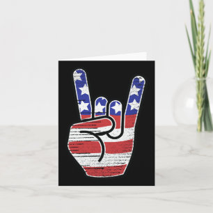 Carte Chemise à rouleaux Rock N États-Unis Drapeau Horlo