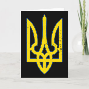 Carte Chemise Armoiries D'Ukraine Soutien Ukraine
