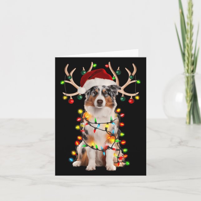 Carte Chemise australienne Shepherd Christmas Tree Austr (Devant)