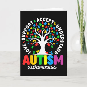 Carte Chemise Autisme Amour Accepter Soutenir Autistique