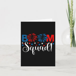 Carte Chemise Boom Squad 4 juillet Feux d'artifice Indép