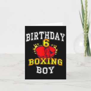 Carte Chemise Boy 6e Anniversaire - Boxe 6 Anniversaire