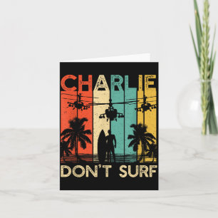 Carte Chemise Charlie ne fait pas de surf Militaire Guer