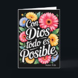 Carte Chemise chrétienne espagnole Con Dios Todo Es Posi<br><div class="desc">Chemise chrétienne espagnole Con Dios Todo Es Posible pour femmes _1</div>