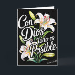 Carte Chemise chrétienne espagnole F Con Dios Todo Es Po<br><div class="desc">Chemise chrétienne espagnole pour femmes Con Dios Todo Es Posible</div>