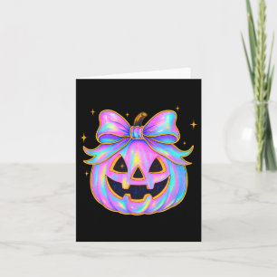 Carte Chemise Citrouille arc-en-ciel mignonne Halloween