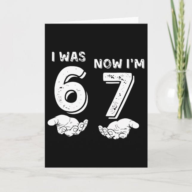 Carte Chemise d'anniversaire de 7 ans J'avais 6 ans main (Devant)